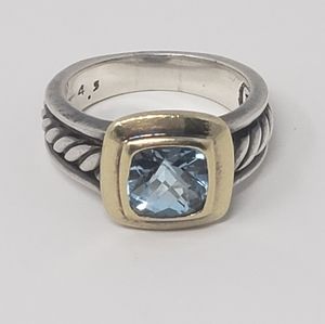 David Yurman | Two Toned Topaz Cable Cocktail Ring